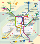 Plano de Transportes de Aranjuez