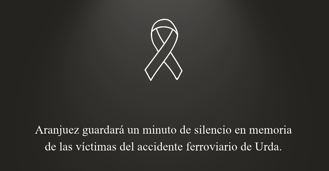 Aranjuez se une en silencio por las víctimas del accidente ferroviario de Urda